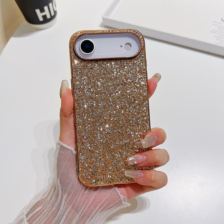 غطاء هاتف من TPU مقاوم للصدمات مع مسحوق لامع، لهواتف iPhone 17 Pro Max و iPhone 17 Pro و iPhone 17 و iPhone Air