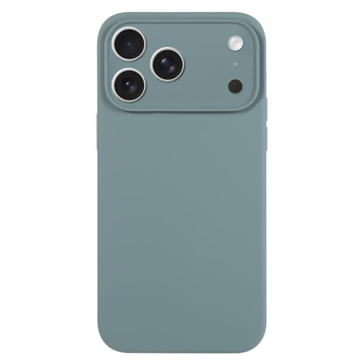 غطاء هاتف من السيليكون السائل بلون نقي مع مسام دقيقة، لهاتف iPhone 17 Pro Max