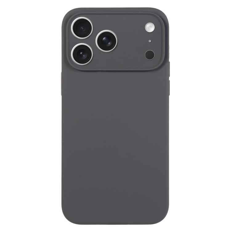 غطاء هاتف من السيليكون السائل بلون نقي مع مسام دقيقة، لهاتف iPhone 17 Pro Max