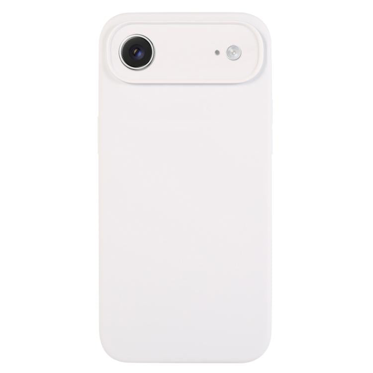 غطاء هاتف من سيليكون سائل نقي بلون موحد ومسامات دقيقة، لهاتف iPhone Air