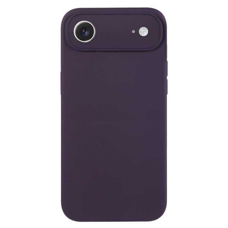 غطاء هاتف من سيليكون سائل نقي بلون موحد ومسامات دقيقة، لهاتف iPhone Air
