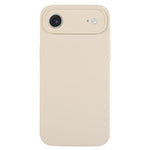 غطاء هاتف من سيليكون سائل نقي بلون موحد ومسامات دقيقة، لهاتف iPhone Air