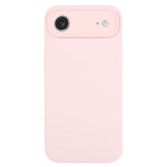 غطاء هاتف من سيليكون سائل نقي بلون موحد ومسامات دقيقة، لهاتف iPhone Air