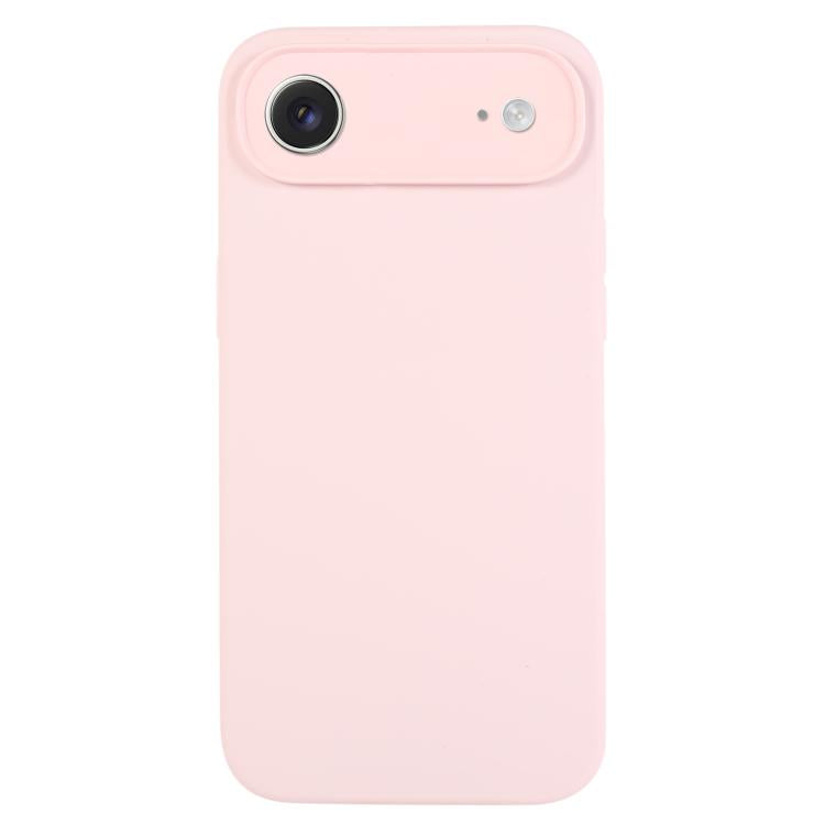 غطاء هاتف من سيليكون سائل نقي بلون موحد ومسامات دقيقة، لهاتف iPhone Air
