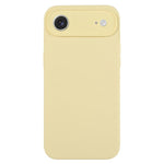 غطاء هاتف من سيليكون سائل نقي بلون موحد ومسامات دقيقة، لهاتف iPhone Air