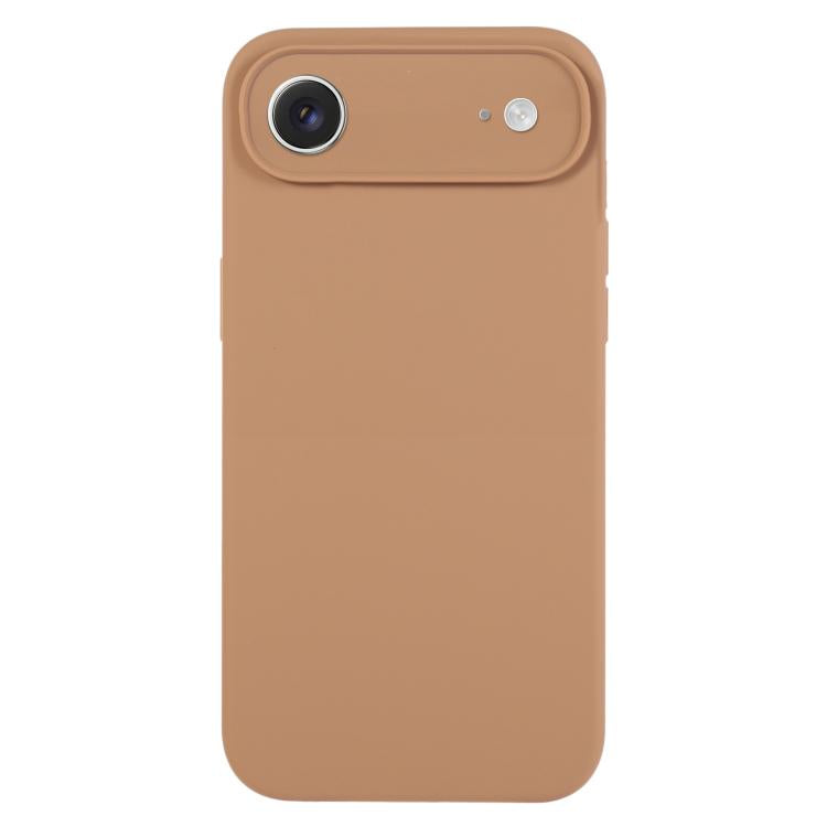 غطاء هاتف من سيليكون سائل نقي بلون موحد ومسامات دقيقة، لهاتف iPhone Air