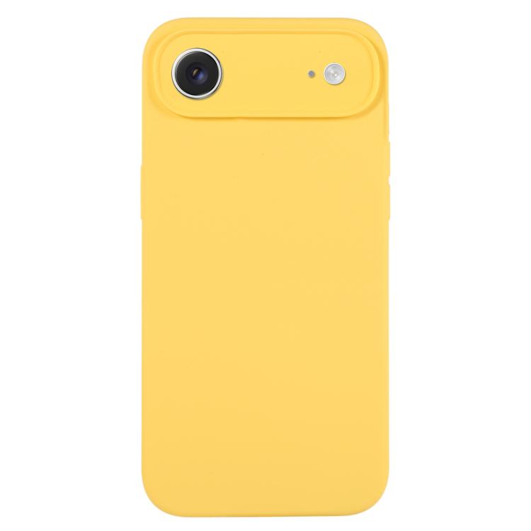 غطاء هاتف من سيليكون سائل نقي بلون موحد ومسامات دقيقة، لهاتف iPhone Air
