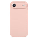 غطاء هاتف من سيليكون سائل نقي بلون موحد ومسامات دقيقة، لهاتف iPhone Air
