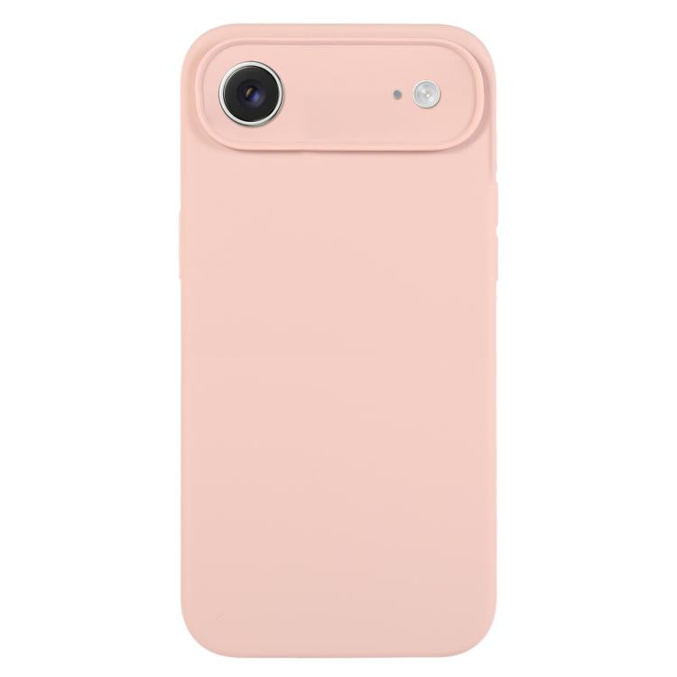 غطاء هاتف من سيليكون سائل نقي بلون موحد ومسامات دقيقة، لهاتف iPhone Air