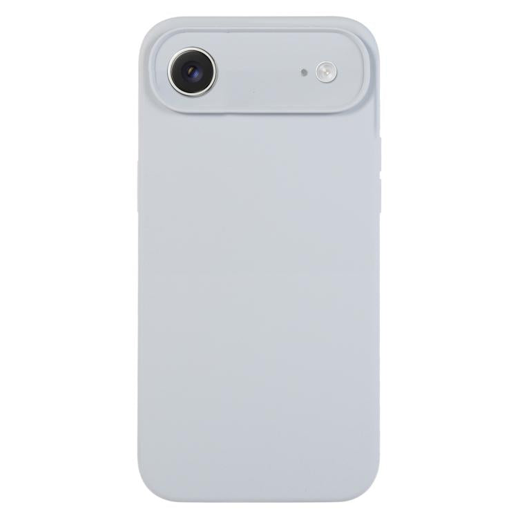 غطاء هاتف من سيليكون سائل نقي بلون موحد ومسامات دقيقة، لهاتف iPhone Air