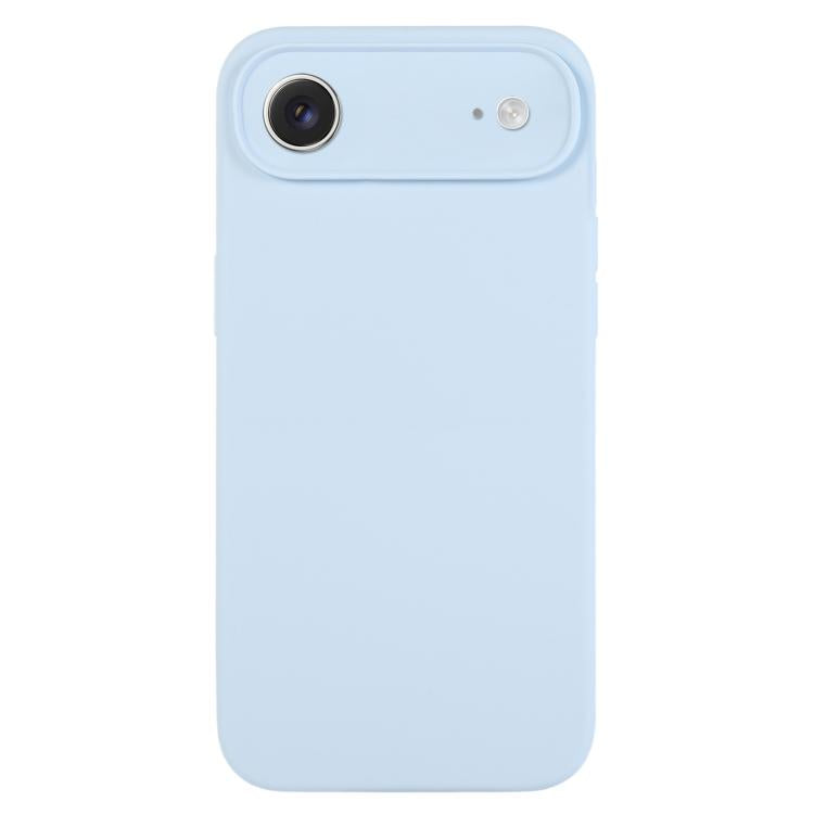 غطاء هاتف من سيليكون سائل نقي بلون موحد ومسامات دقيقة، لهاتف iPhone Air