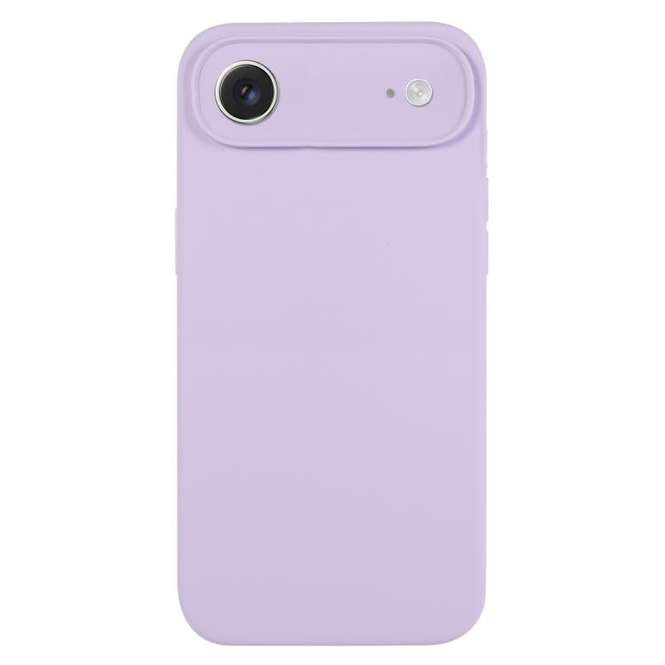 غطاء هاتف من سيليكون سائل نقي بلون موحد ومسامات دقيقة، لهاتف iPhone Air