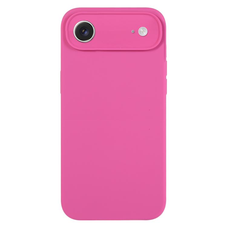 غطاء هاتف من سيليكون سائل نقي بلون موحد ومسامات دقيقة، لهاتف iPhone Air