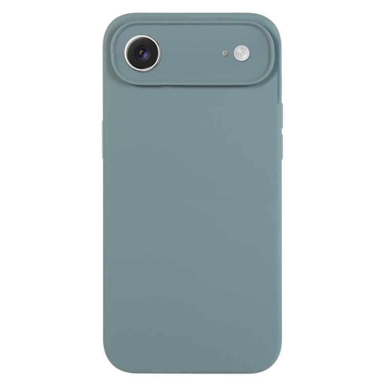 غطاء هاتف من سيليكون سائل نقي بلون موحد ومسامات دقيقة، لهاتف iPhone Air