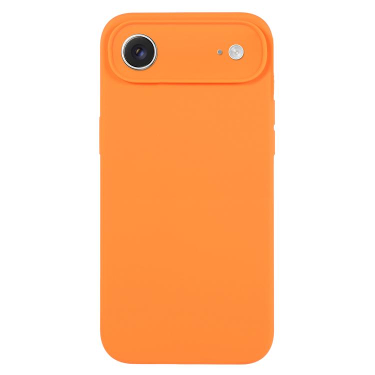 غطاء هاتف من سيليكون سائل نقي بلون موحد ومسامات دقيقة، لهاتف iPhone Air
