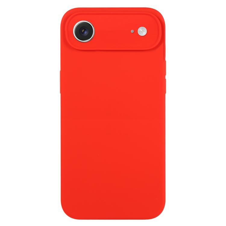 غطاء هاتف من سيليكون سائل نقي بلون موحد ومسامات دقيقة، لهاتف iPhone Air