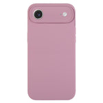 غطاء هاتف من سيليكون سائل نقي بلون موحد ومسامات دقيقة، لهاتف iPhone Air