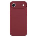 غطاء هاتف من سيليكون سائل نقي بلون موحد ومسامات دقيقة، لهاتف iPhone Air