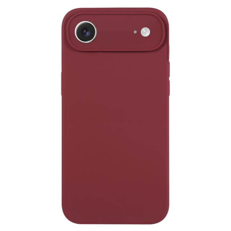 غطاء هاتف من سيليكون سائل نقي بلون موحد ومسامات دقيقة، لهاتف iPhone Air