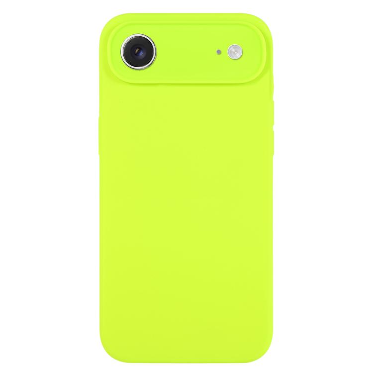 غطاء هاتف من سيليكون سائل نقي بلون موحد ومسامات دقيقة، لهاتف iPhone Air
