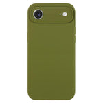 غطاء هاتف من سيليكون سائل نقي بلون موحد ومسامات دقيقة، لهاتف iPhone Air