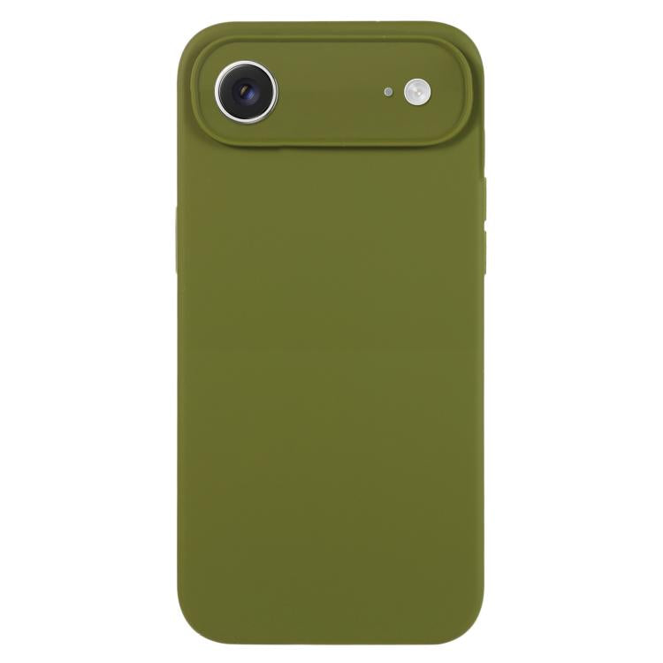 غطاء هاتف من سيليكون سائل نقي بلون موحد ومسامات دقيقة، لهاتف iPhone Air