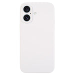 غطاء هاتف من السيليكون السائل بلون نقي مع مسام دقيقة، لهاتف iPhone 17