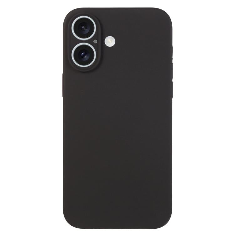 غطاء هاتف من السيليكون السائل بلون نقي مع مسام دقيقة، لهاتف iPhone 17