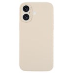غطاء هاتف من السيليكون السائل بلون نقي مع مسام دقيقة، لهاتف iPhone 17