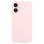 غطاء هاتف من السيليكون السائل بلون نقي مع مسام دقيقة، لهاتف iPhone 17