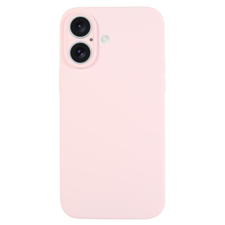 غطاء هاتف من السيليكون السائل بلون نقي مع مسام دقيقة، لهاتف iPhone 17