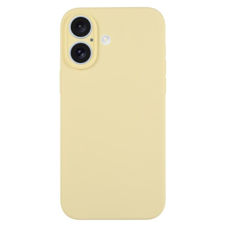 غطاء هاتف من السيليكون السائل بلون نقي مع مسام دقيقة، لهاتف iPhone 17