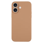 غطاء هاتف من السيليكون السائل بلون نقي مع مسام دقيقة، لهاتف iPhone 17