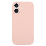 غطاء هاتف من السيليكون السائل بلون نقي مع مسام دقيقة، لهاتف iPhone 17