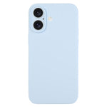 غطاء هاتف من السيليكون السائل بلون نقي مع مسام دقيقة، لهاتف iPhone 17
