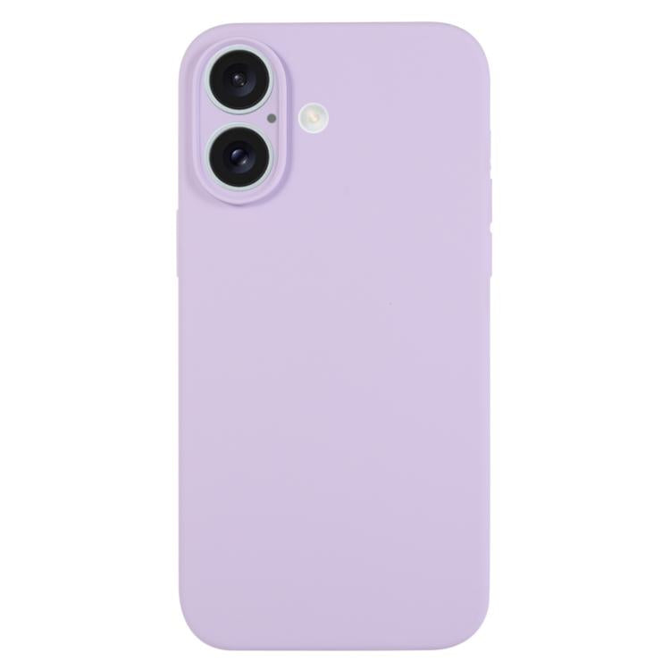 غطاء هاتف من السيليكون السائل بلون نقي مع مسام دقيقة، لهاتف iPhone 17