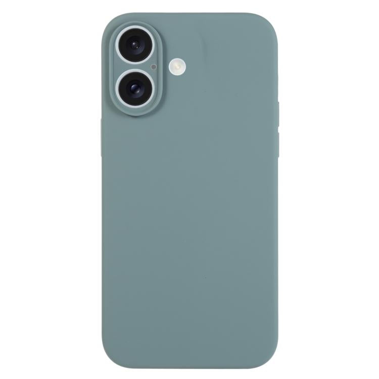 غطاء هاتف من السيليكون السائل بلون نقي مع مسام دقيقة، لهاتف iPhone 17