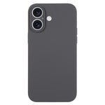 غطاء هاتف من السيليكون السائل بلون نقي مع مسام دقيقة، لهاتف iPhone 17
