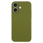 غطاء هاتف من السيليكون السائل بلون نقي مع مسام دقيقة، لهاتف iPhone 17