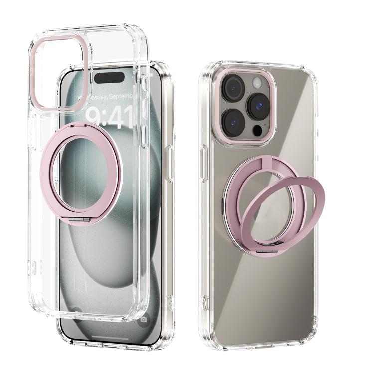 غطاء هاتف شفاف مع حامل دوار Q-LUCK مغناطيسي MagSafe من ABEEL، لهواتف iPhone 13 Pro Max، iPhone 13 Pro، iPhone 13