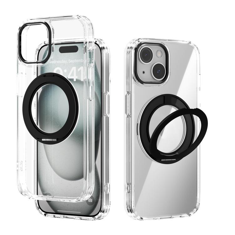 غطاء هاتف شفاف مع حامل دوار Q-LUCK مغناطيسي MagSafe من ABEEL، لهواتف iPhone 13 Pro Max، iPhone 13 Pro، iPhone 13