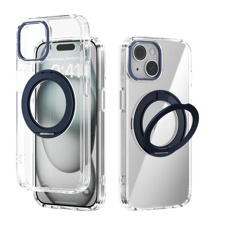 غطاء هاتف شفاف مع حامل دوار Q-LUCK مغناطيسي MagSafe من ABEEL، لهواتف iPhone 13 Pro Max، iPhone 13 Pro، iPhone 13