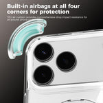 غطاء هاتف شفاف مع حامل دوار Q-LUCK مغناطيسي MagSafe من ABEEL، لهواتف iPhone 13 Pro Max، iPhone 13 Pro، iPhone 13