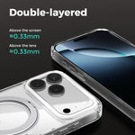 غطاء هاتف شفاف مع حامل دوار Q-LUCK مغناطيسي MagSafe من ABEEL، لهواتف iPhone 13 Pro Max، iPhone 13 Pro، iPhone 13