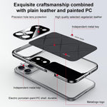 غطاء هاتف من الجلد العادي PC، لهواتف iPhone 17 Pro Max، iPhone 17 Pro، iPhone 17، iPhone Air