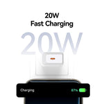 شاحن سريع USB-C / Type-C منفذ واحد USAMS CC325 T69 PD 20 واط، CC325