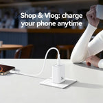 شاحن سريع USB-C / Type-C منفذ واحد USAMS CC325 T69 PD 20 واط، CC325