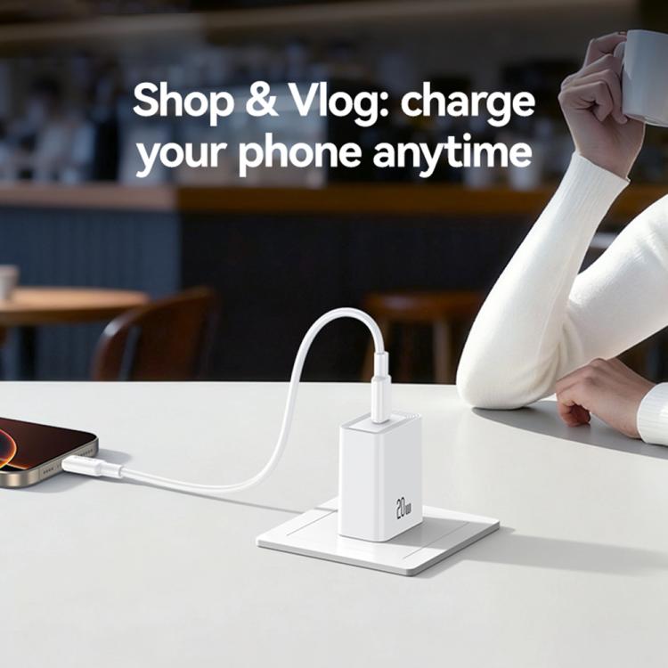 شاحن سريع USB-C / Type-C منفذ واحد USAMS CC325 T69 PD 20 واط، CC325