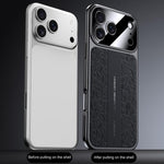 غطاء هاتف من الجلد العادي PC بنقشة تنين السحاب، لهاتف iPhone 14 Pro Max