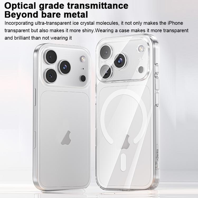 غطاء هاتف Benks Zero Sense فائق النحافة مغناطيسي MagSafe، لهواتف iPhone 17 Pro Max، iPhone 17 Pro، iPhone 17، iPhone Air